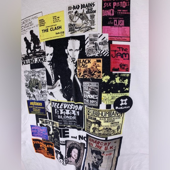 Grunge/punk rock collage graphic shirt - Picture 3 of 11